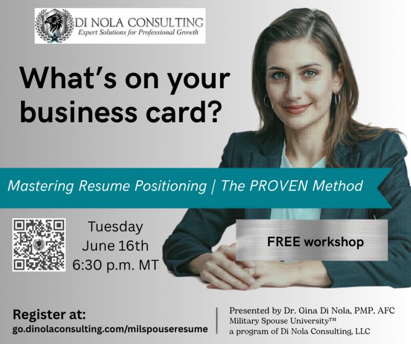 Mastering résumé positioning workshop