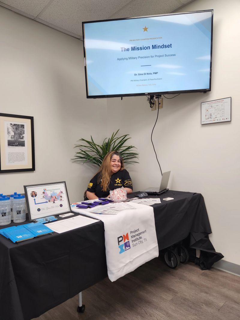 The Mission Mindset PMI Military Champion presentation